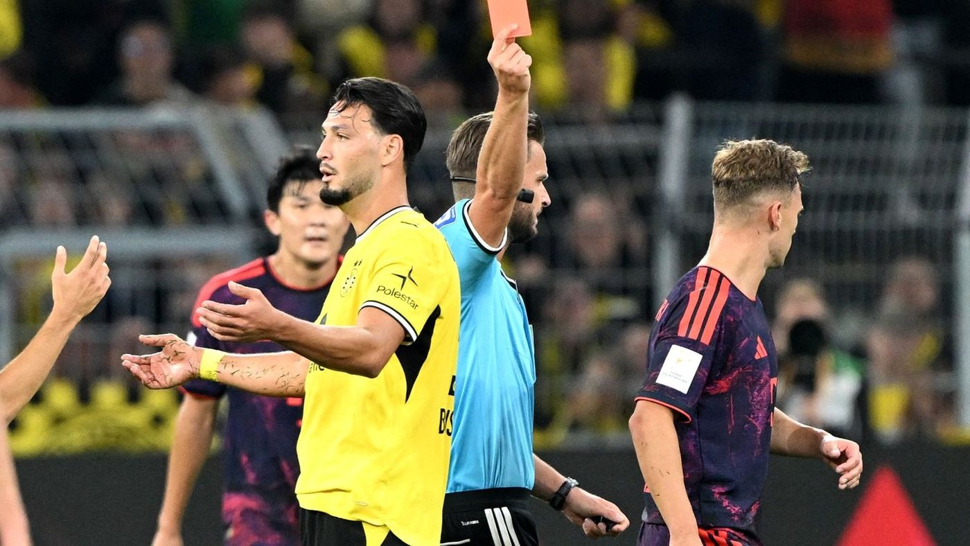 Rot im Supercup: Diese Strafe droht Dortmunds Bensebaini