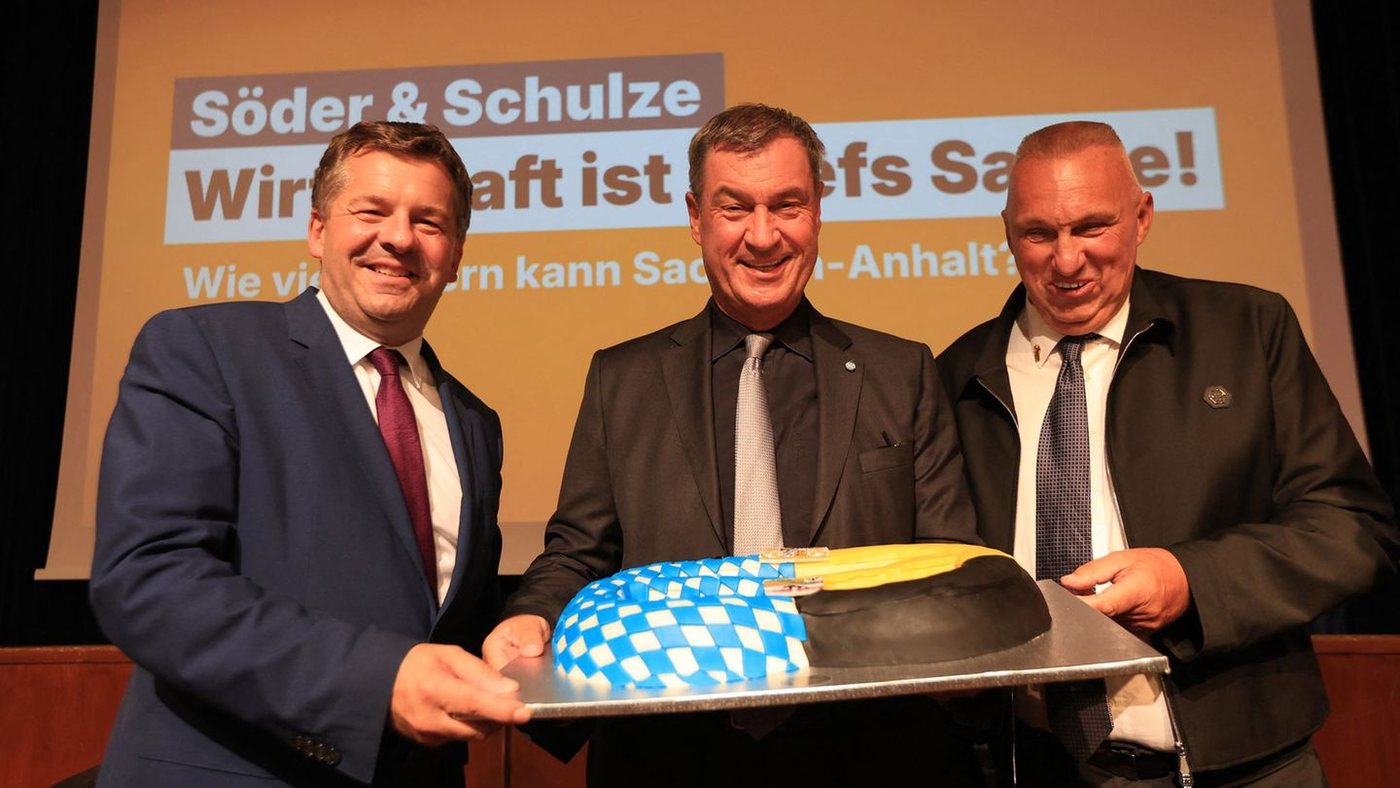 Söder wirbt in Wernigerode für CDU-Spitzenkandidat Schulze