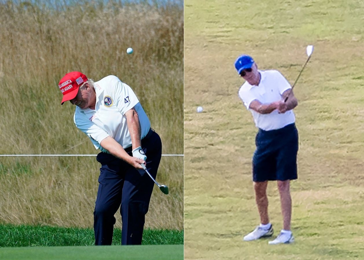 Trump verspottet Bidens Golfspiel trotz dessen Krebserkrankung