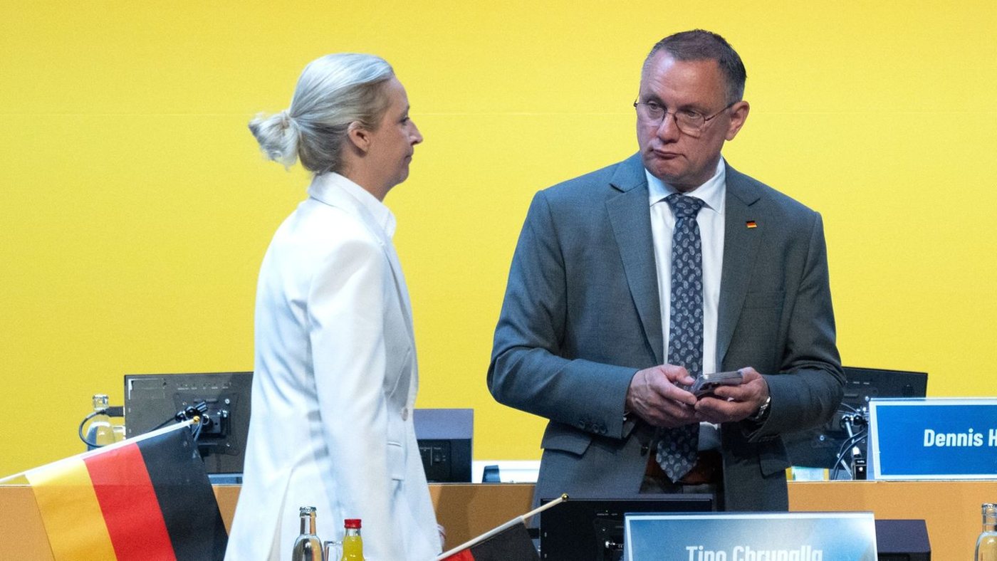 AfD bestätigt Weidel und Chrupalla als Spitzenduo