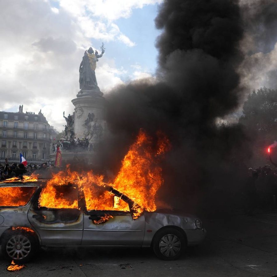 Ausschreitungen bei Frankreich-Protesten: Plünderungen und Brände in mehreren Städten