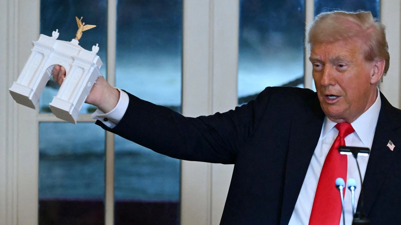 Trump: Triumphbogen wird Plattform für Drohnen und Scharfschützen