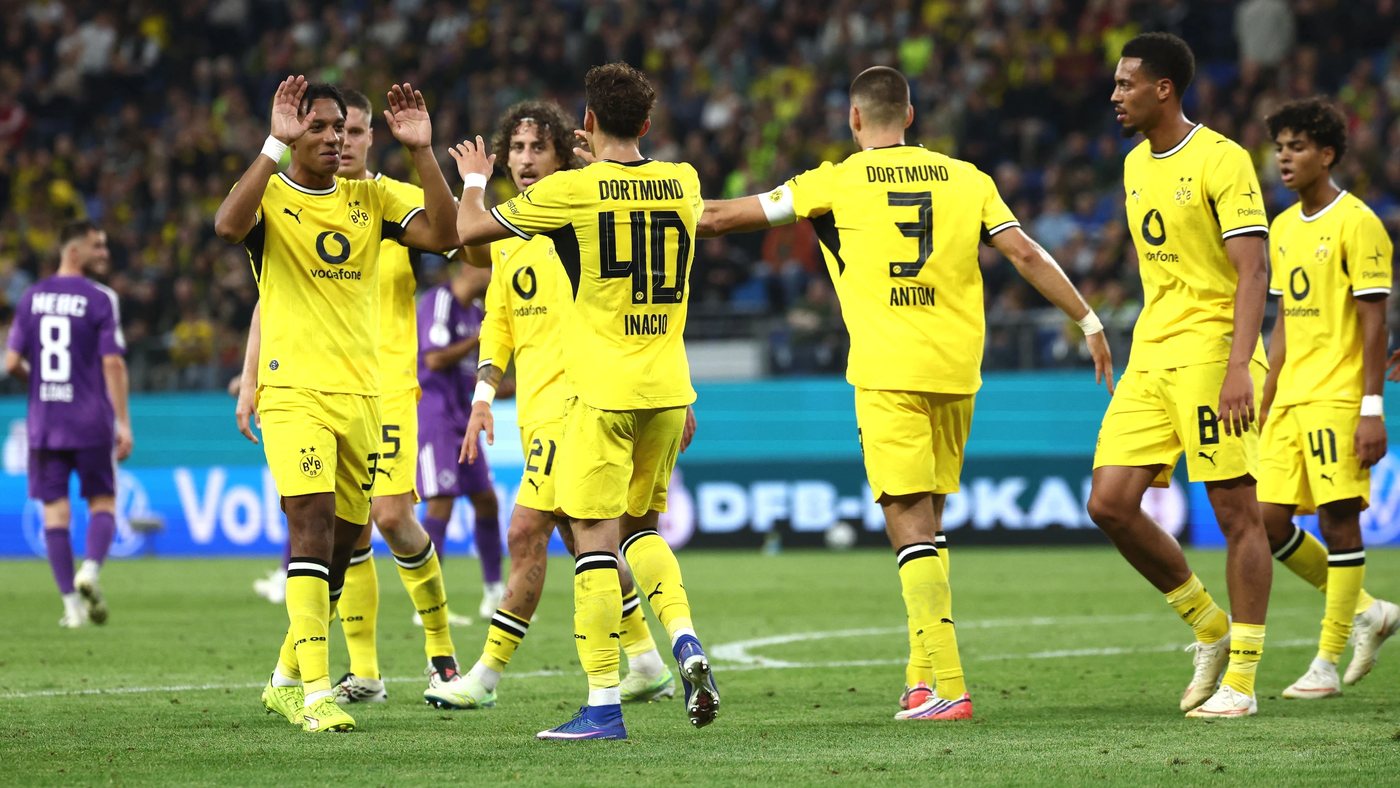 DFB-Pokal: Dortmund gewinnt 5:0 beim HEBC Hamburg