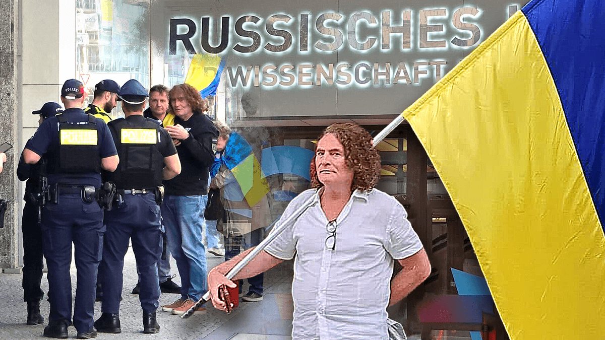 Pro-Ukraine-Demonstranten vor Russischem Haus klagen über Polizeiverfahren