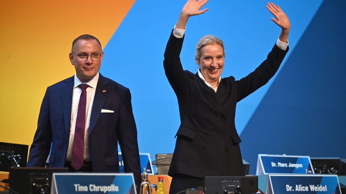 Weidel und Chrupalla als AfD-Spitzenduo bestätigt