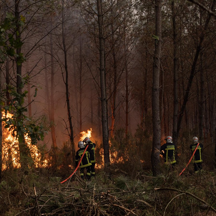 Macron beruft Krisensitzung wegen Waldbränden in Südfrankreich ein